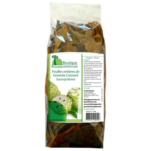 Achetez des feuilles de graviola: L'Acétogénine de la feuille de Graviola corossol, la molécule de l'agent actif anti-cancer naturel puissant 